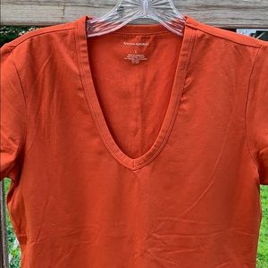 Burnt Orange Tee Banana Republic